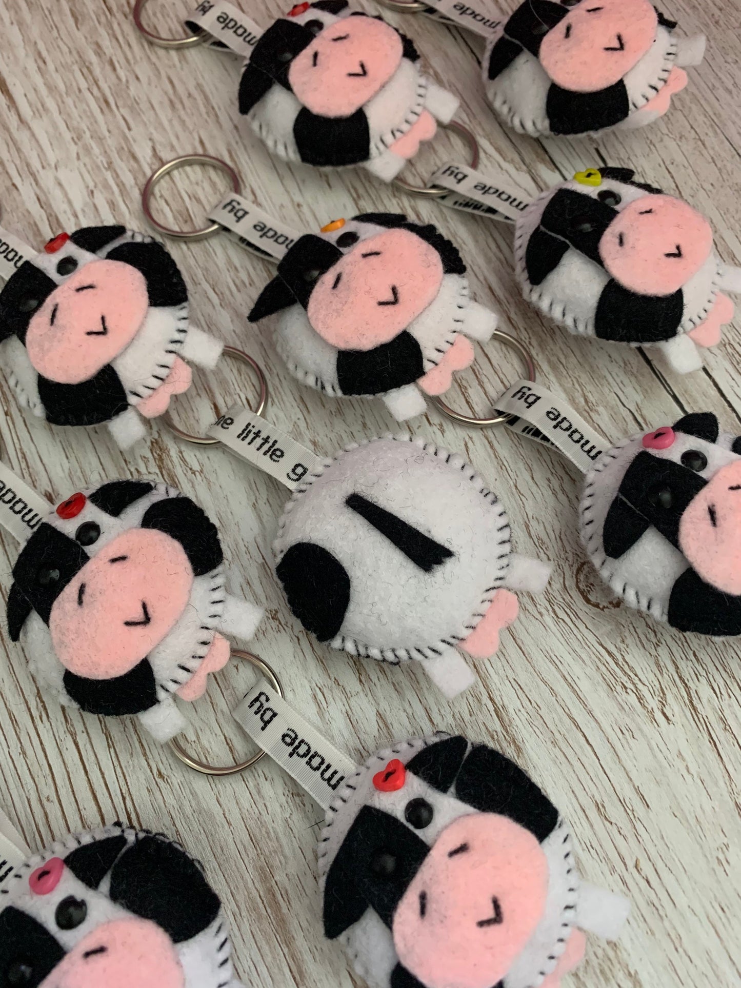 Cow keyring, cow keychain