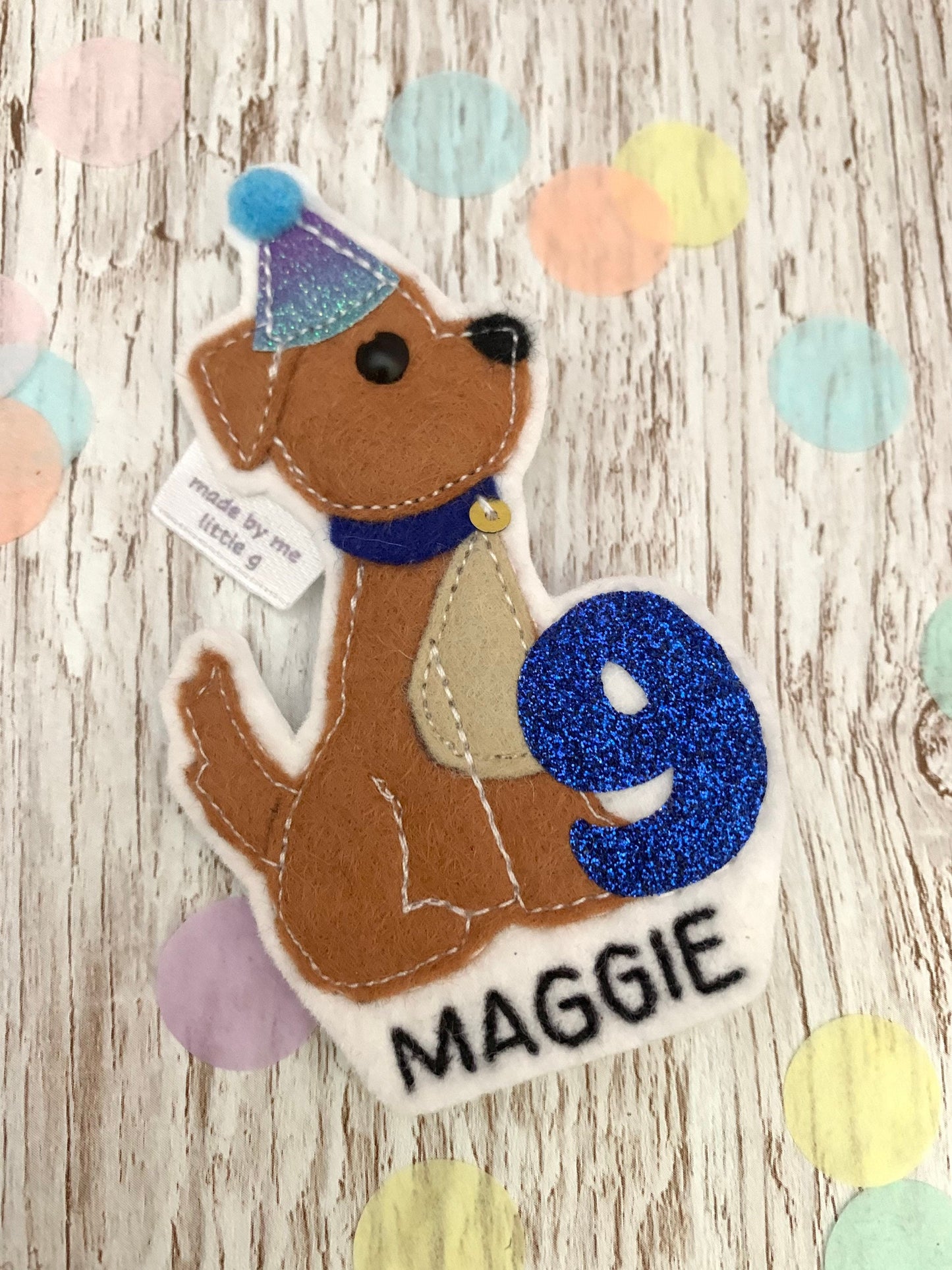 Dog birthday badge, personalised dog birthday badge, birthday badge, dog birthday, dog badge,