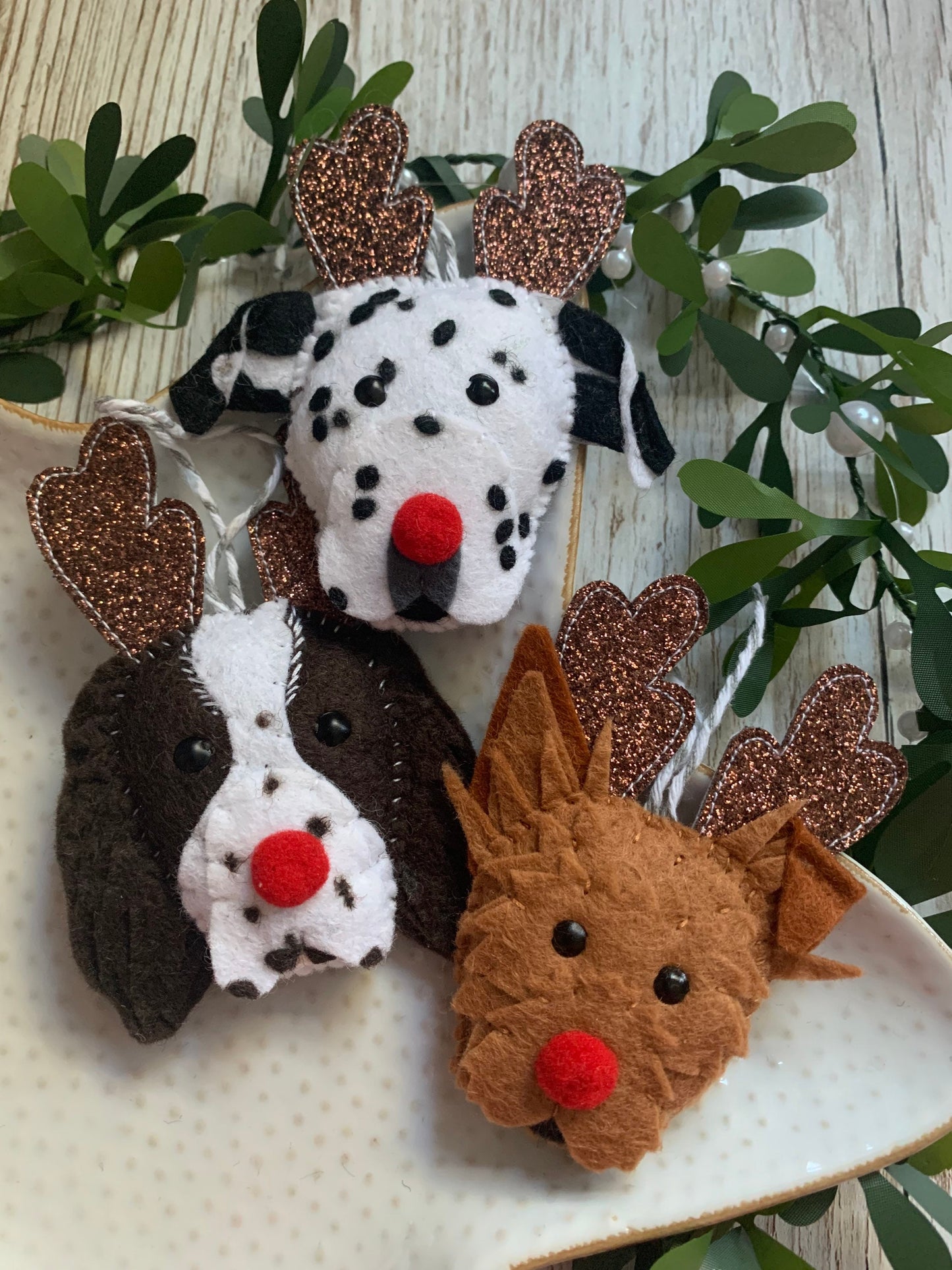 Personalised pet Christmas tree decoration, dog Christmas decoration, cat Christmas tree decoration