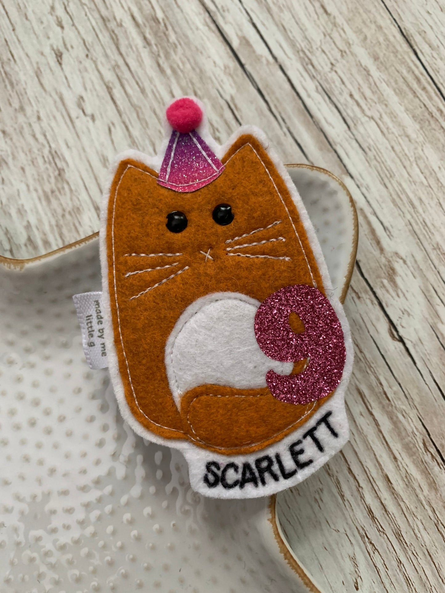 Cat birthday badge, personalised cat birthday badge, birthday badge, bat badge, kitten birthday badge, kitten badge