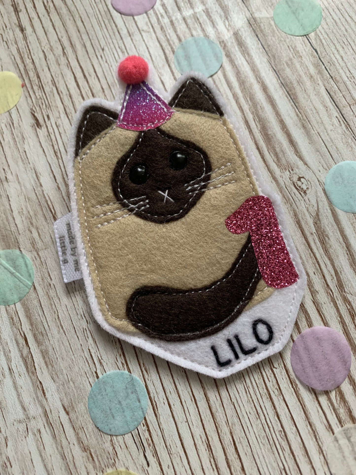 Cat birthday badge, personalised cat birthday badge, birthday badge, bat badge, kitten birthday badge, kitten badge