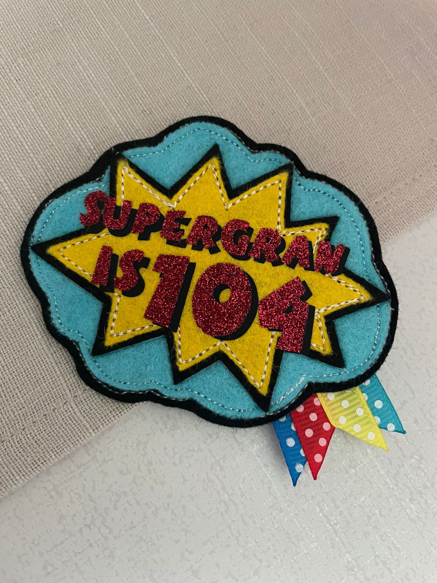 Comic book, comic personalised birthday badge, birthday badge, personalised birthday badge