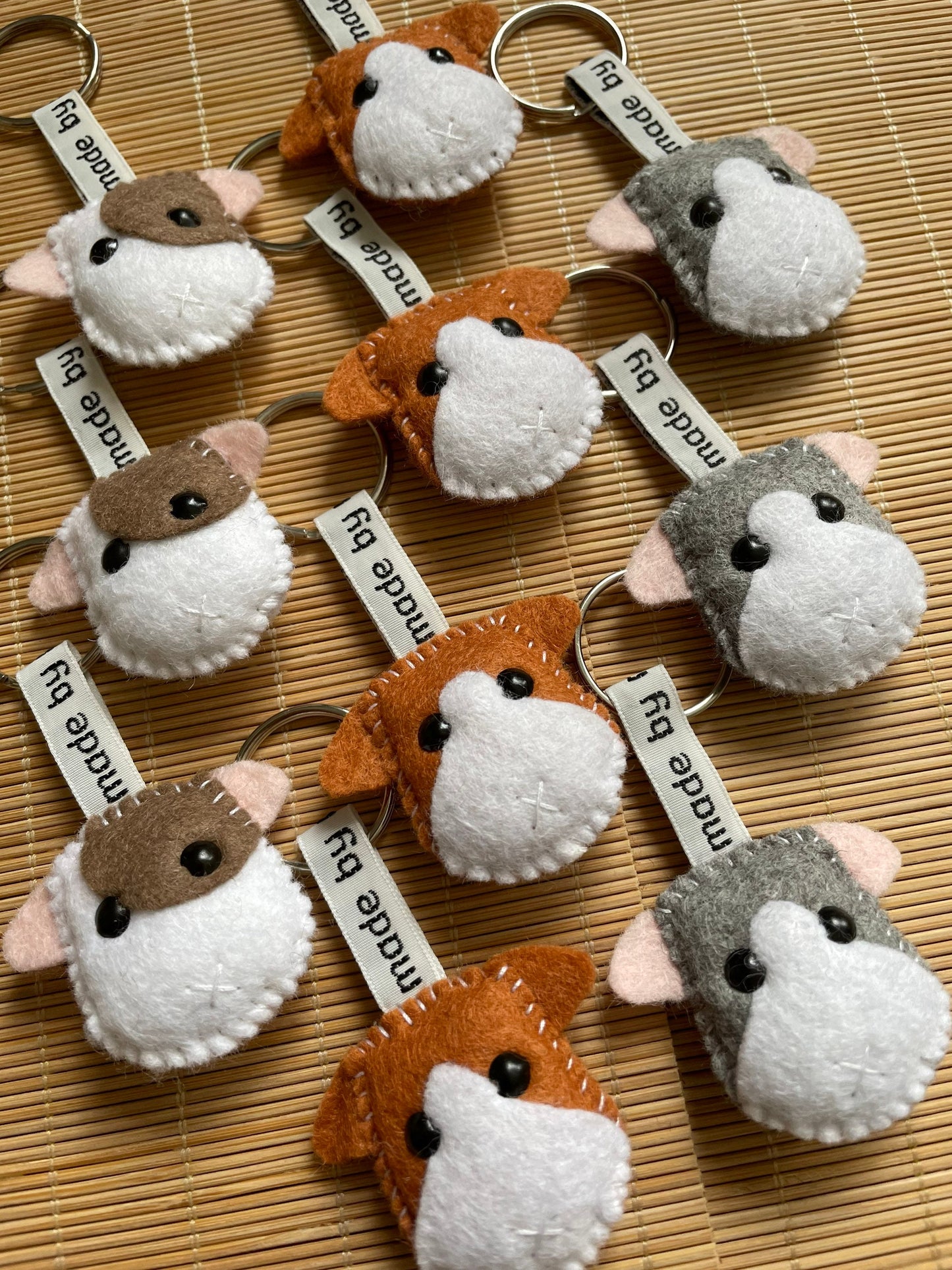Guinea pig keyring, guinea pig keychain, guinea pig, personalised Guinea pig keyring