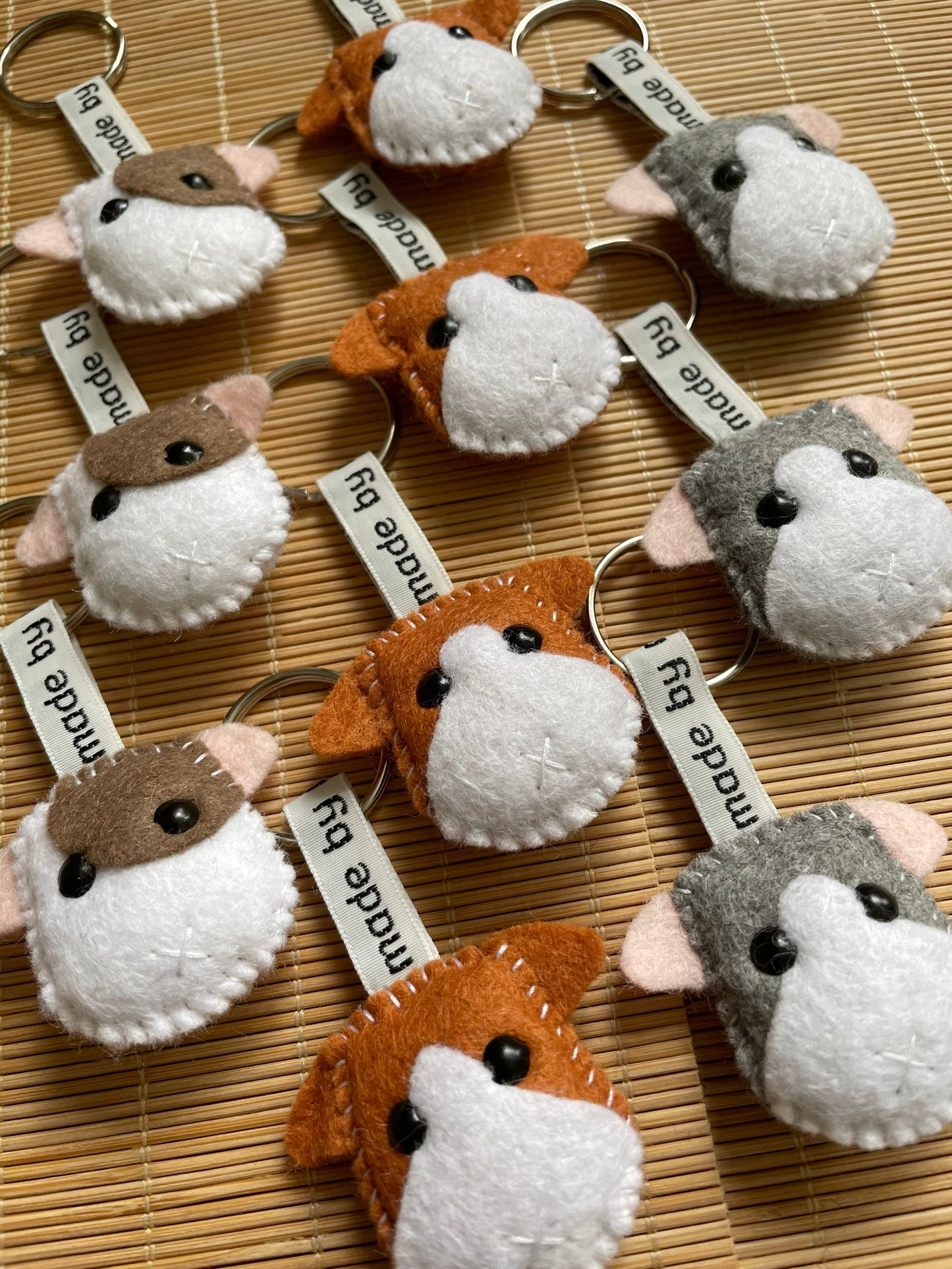 Guinea pig keyring, guinea pig keychain, guinea pig, personalised Guinea pig keyring