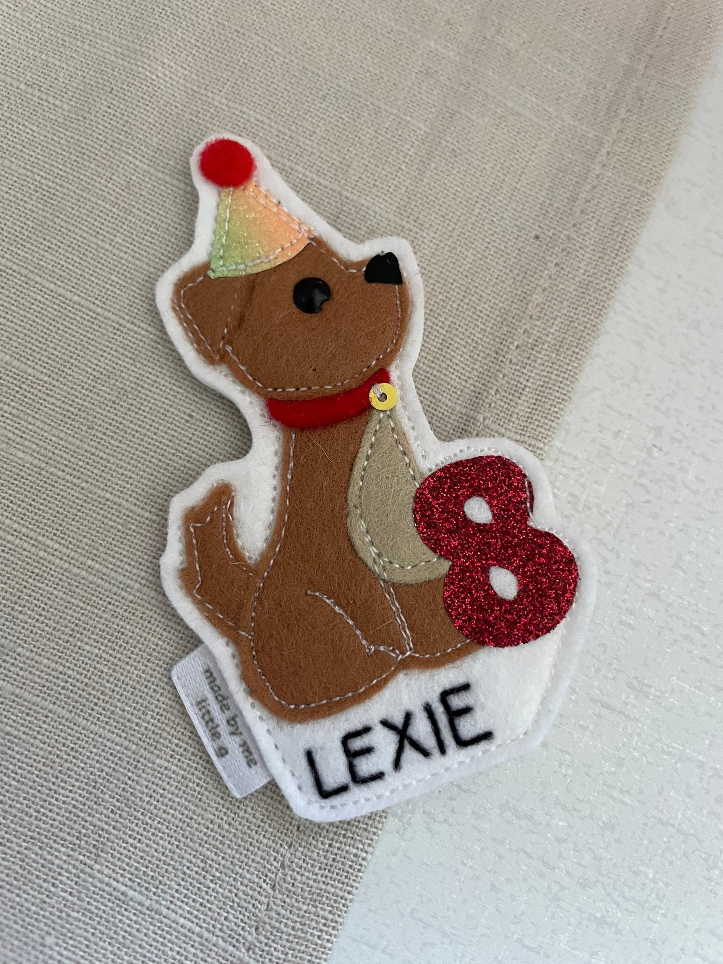 Dog birthday badge, personalised dog birthday badge, birthday badge, dog birthday, dog badge,