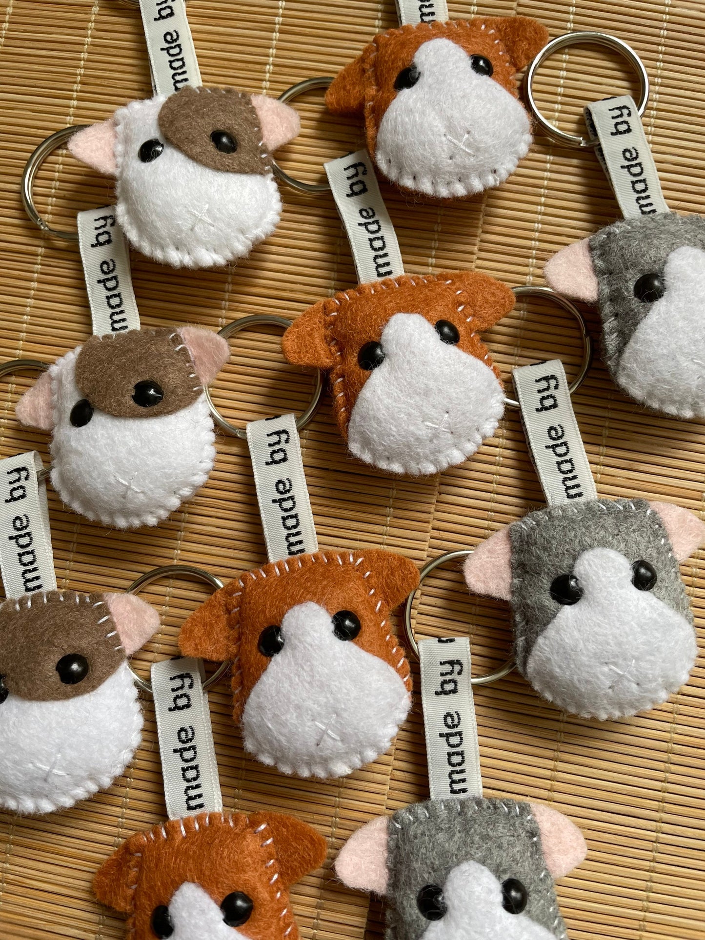 Guinea pig keyring, guinea pig keychain, guinea pig, personalised Guinea pig keyring