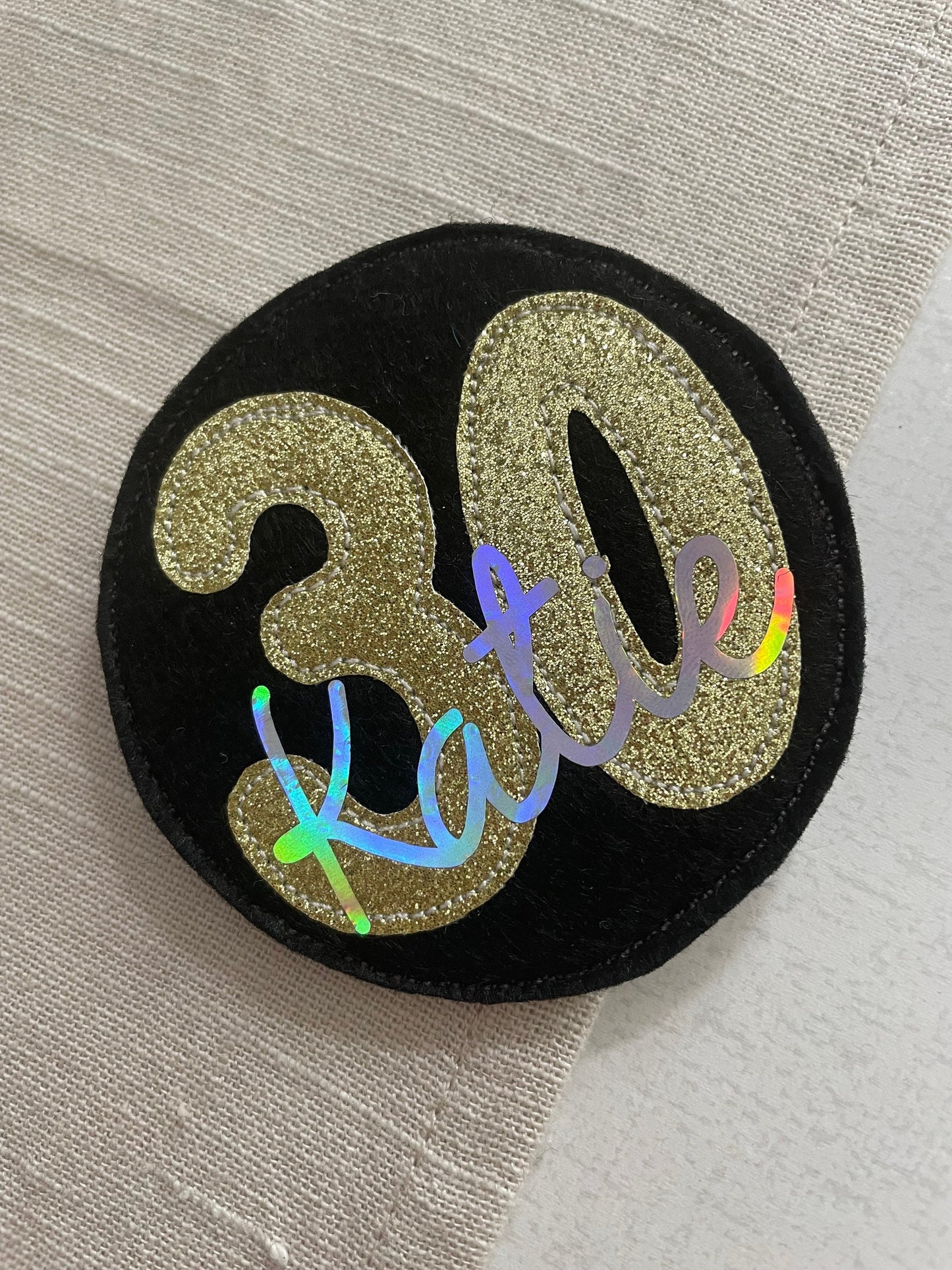 Personalised age birthday badge, birthday badge, personalised birthday badge, age birthday badge