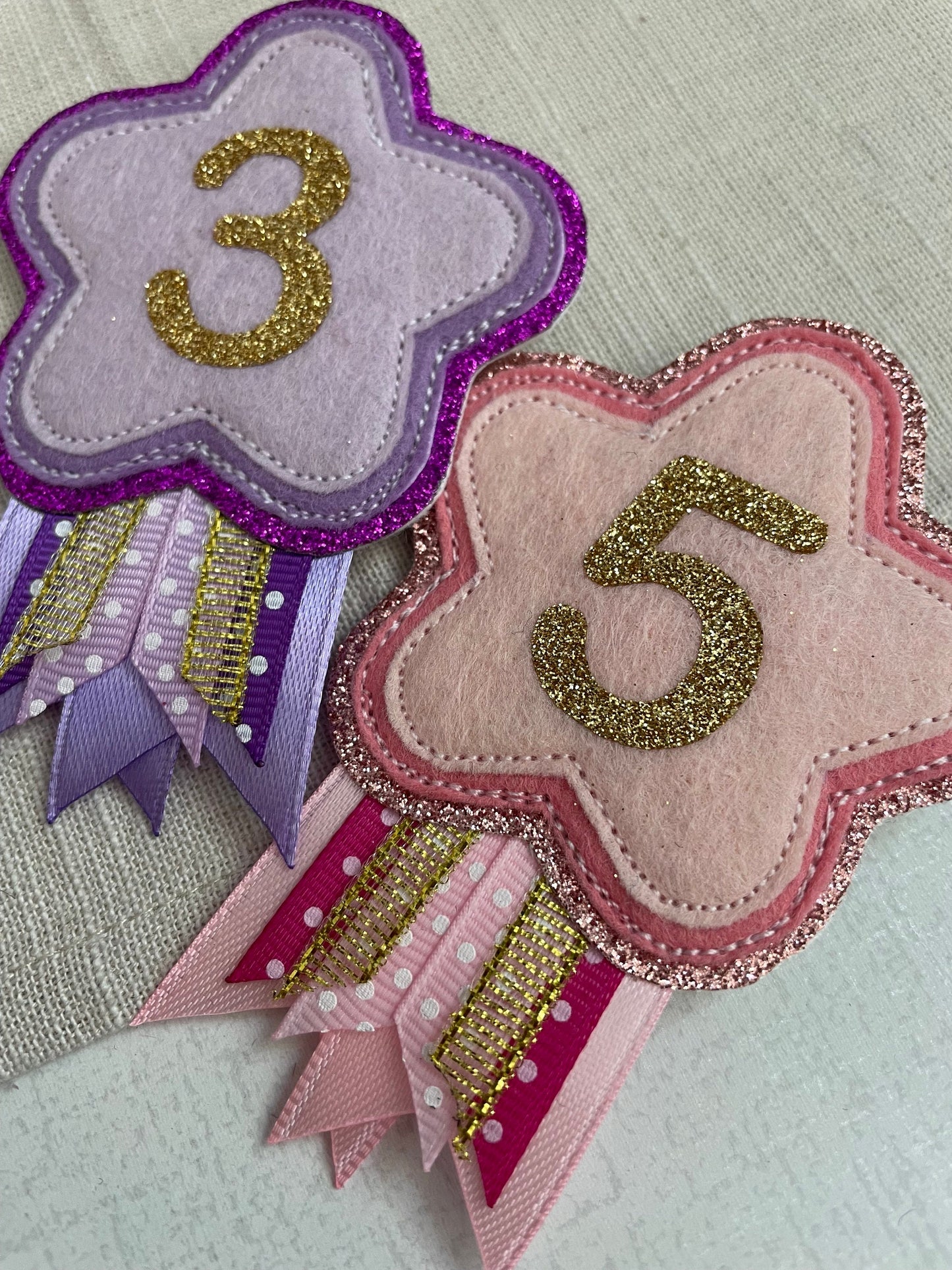 Star age birthday badge rosette, birthday badge, star birthday badge, star badge, age badge, age star badge