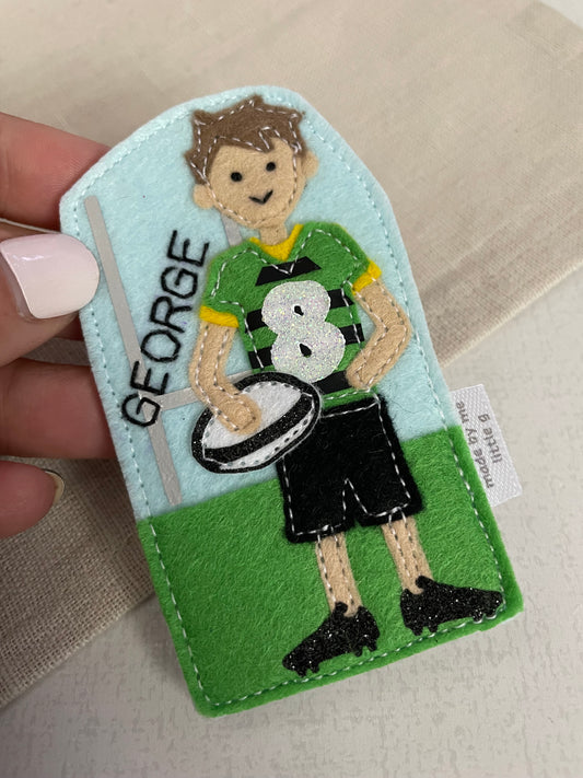 Rugby birthday badge