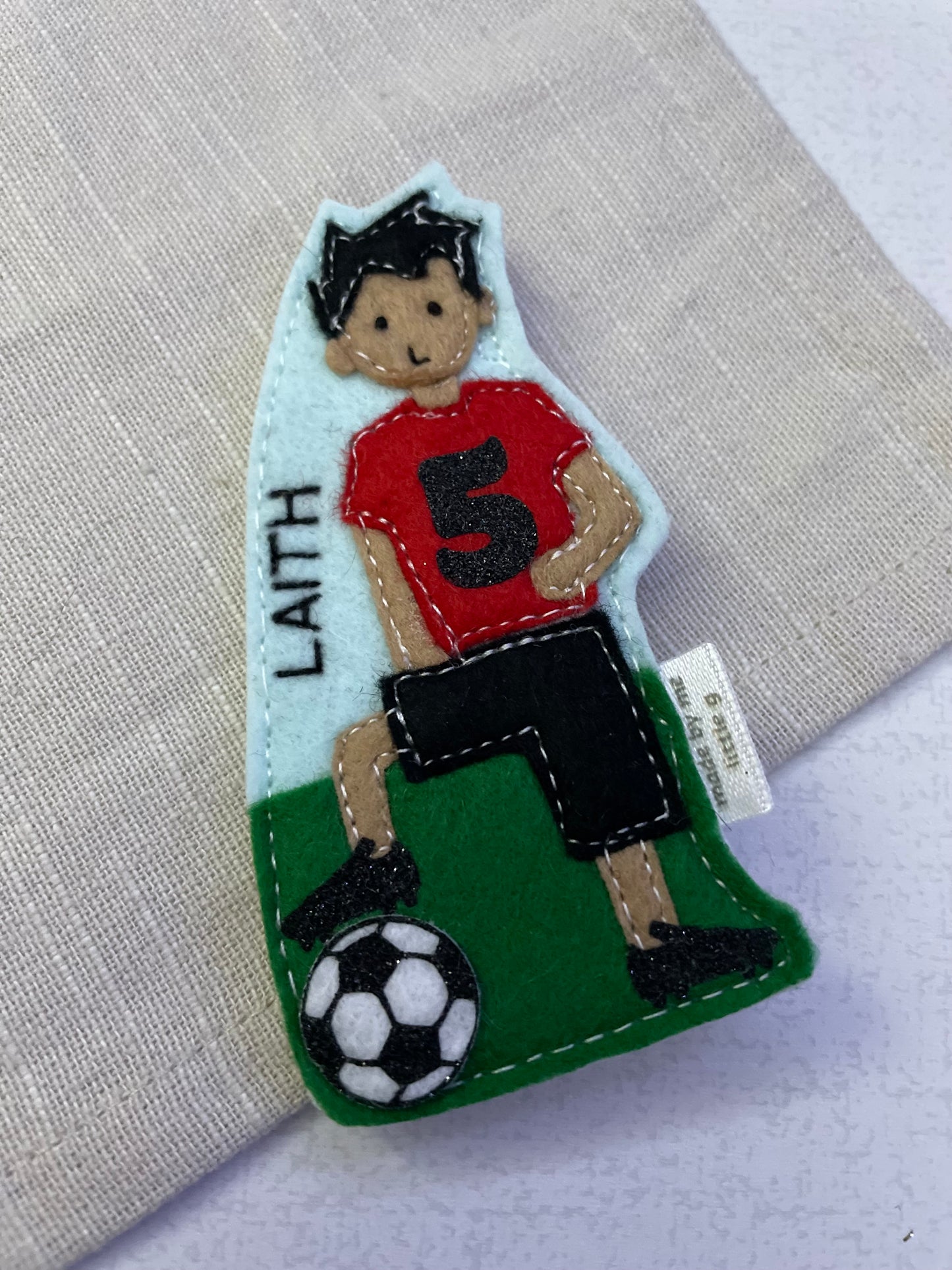 Football birthday badge