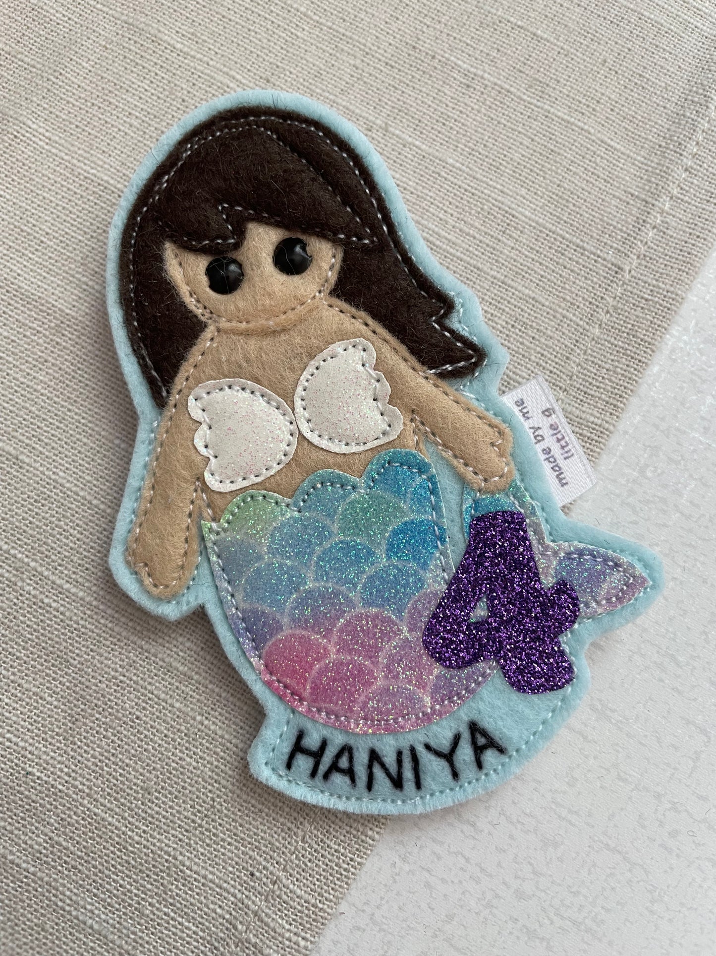 Mermaid Birthday Badge