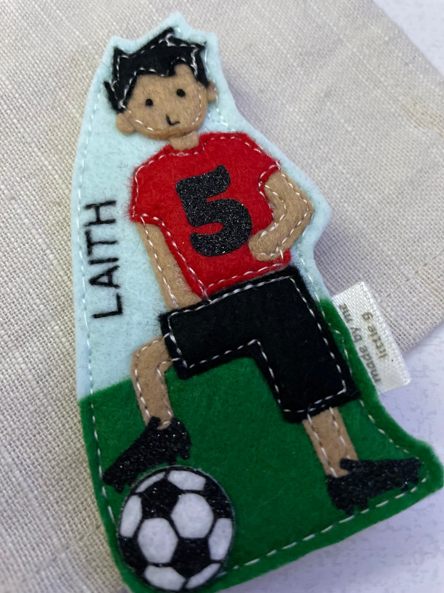 Football birthday badge