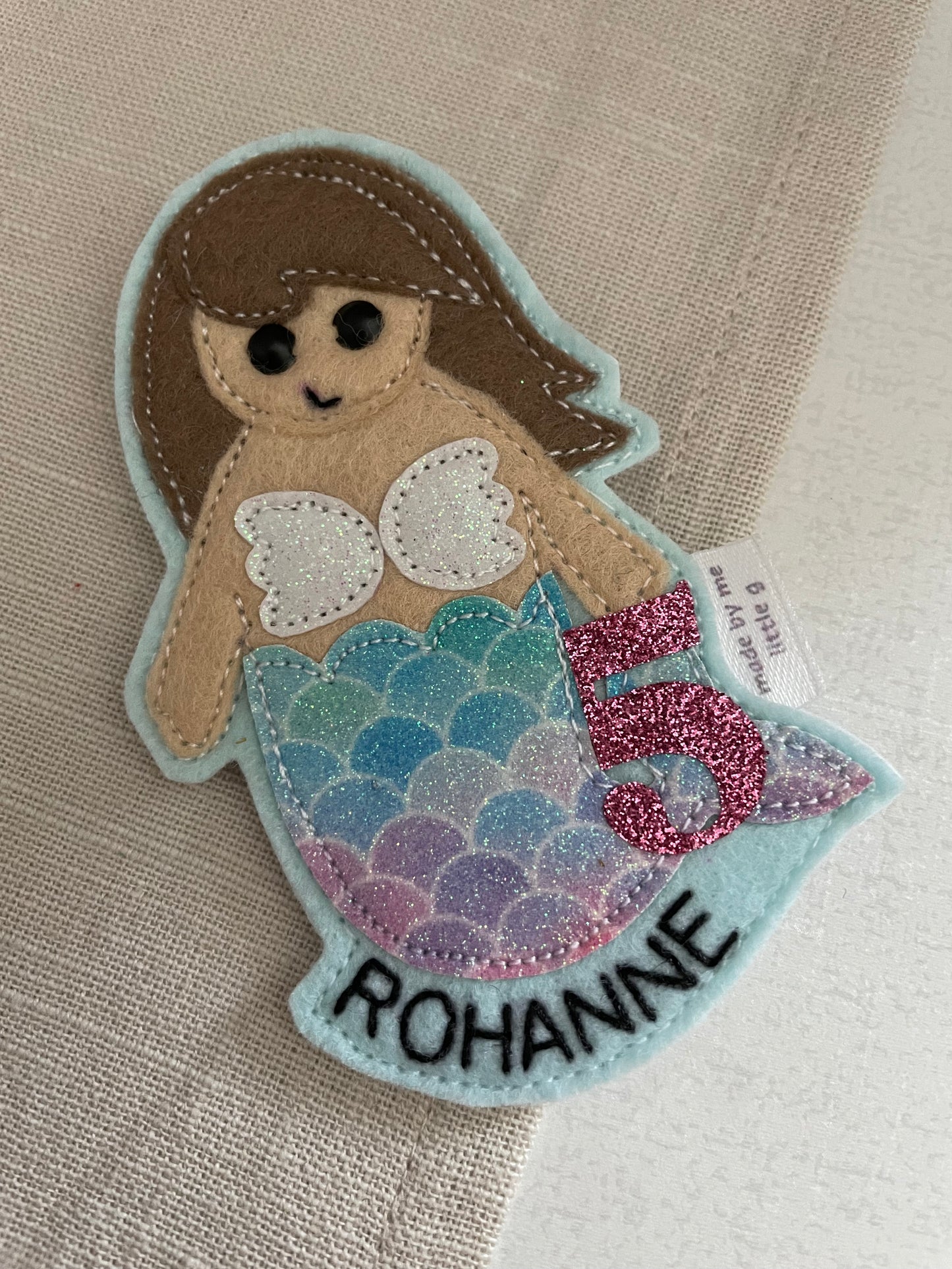 Mermaid Birthday Badge