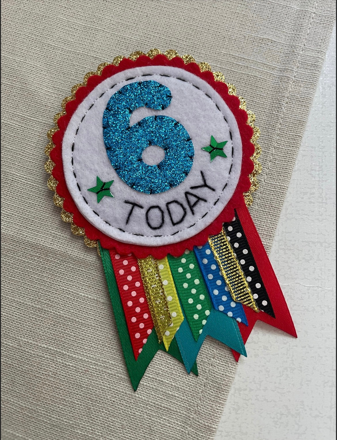 Custom Colour Birthday Rosette