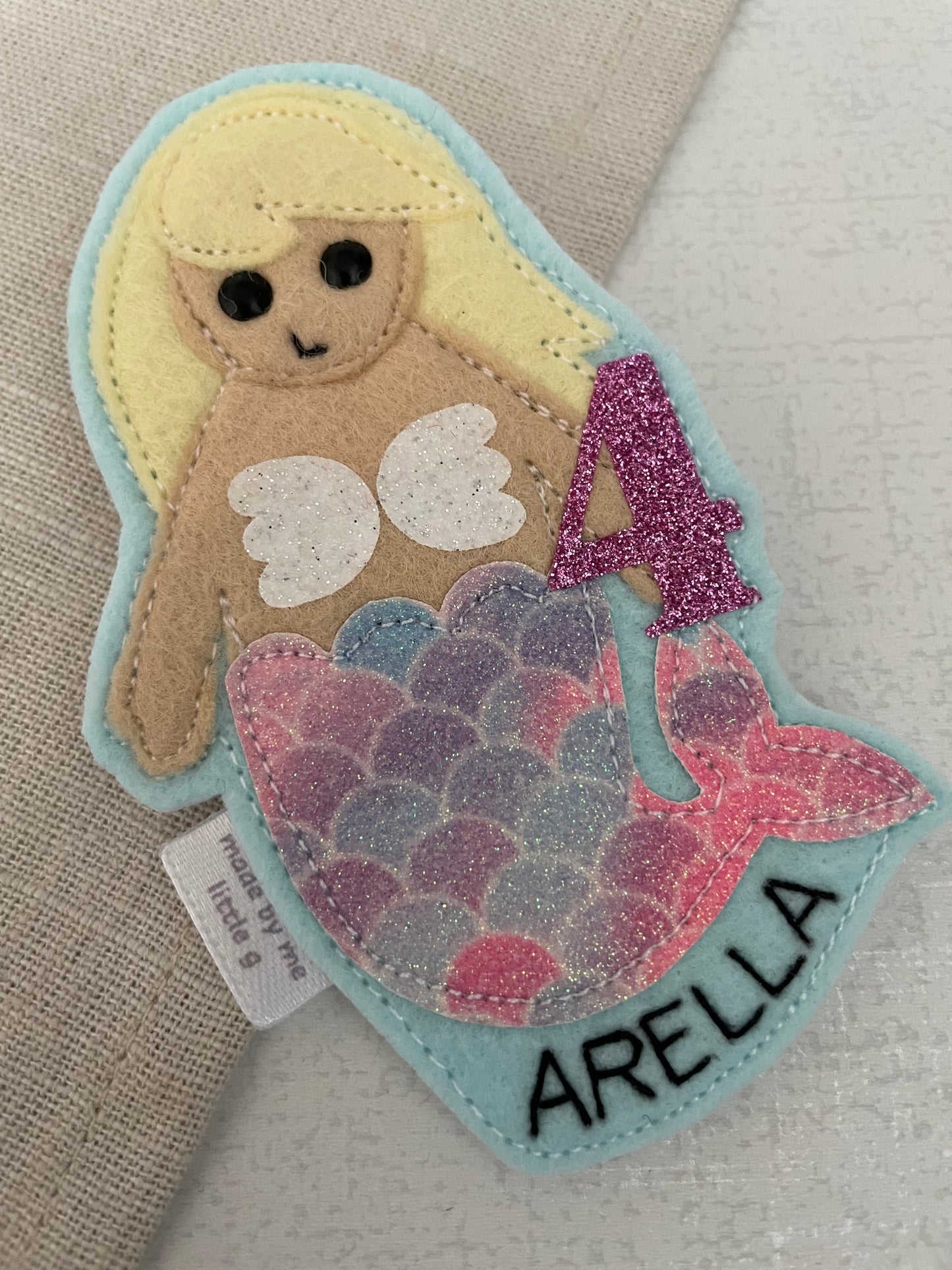 Mermaid Birthday Badge