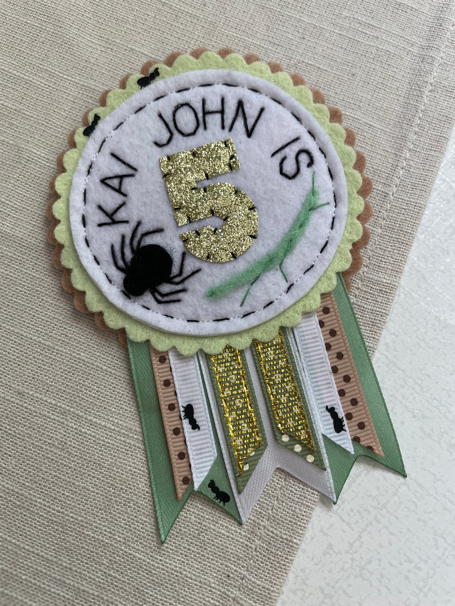 Custom Colour Birthday Rosette