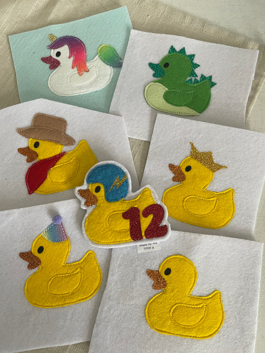 Rubber Duck Birthday Badge