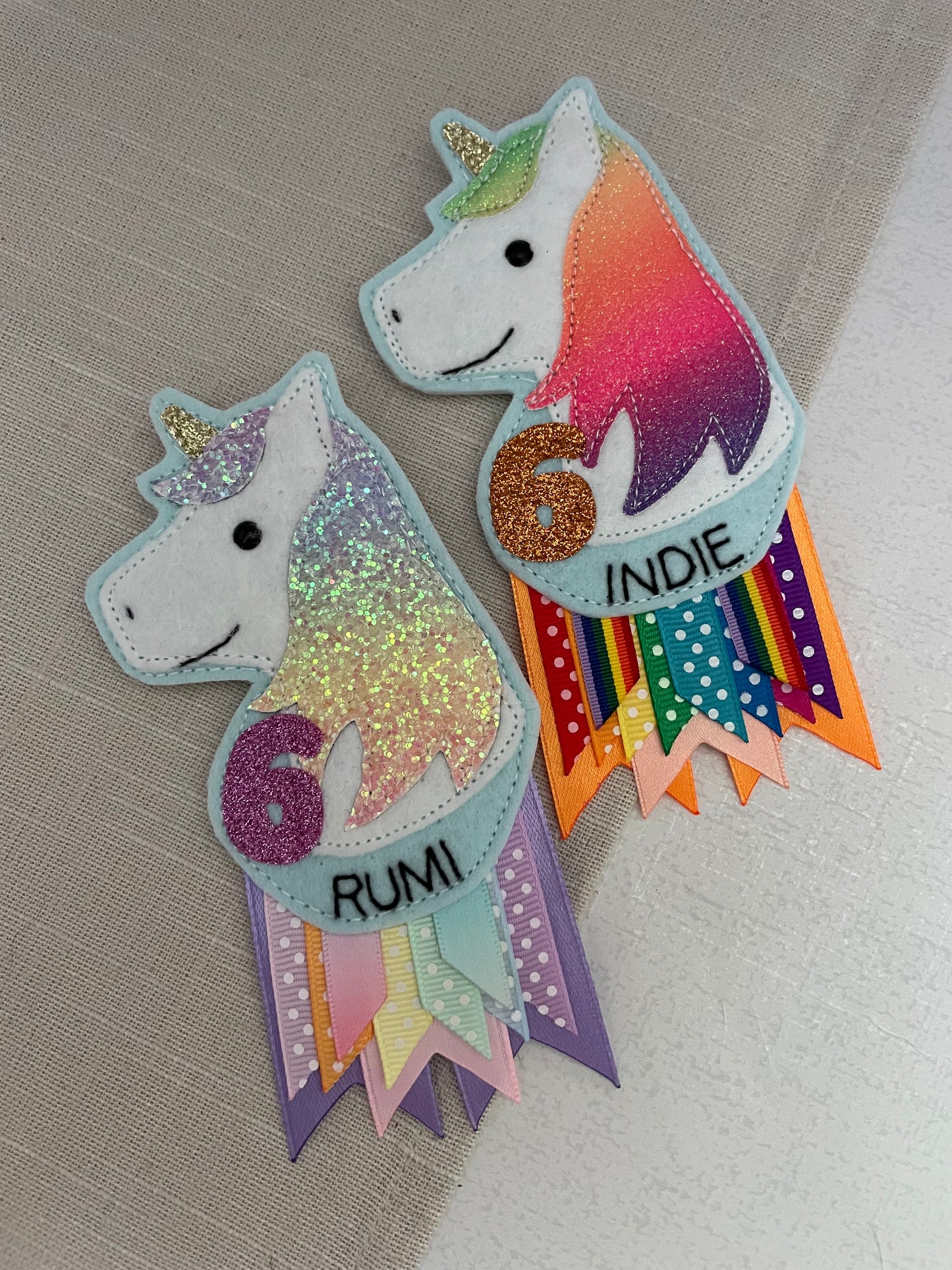 Unicorn birthday badge