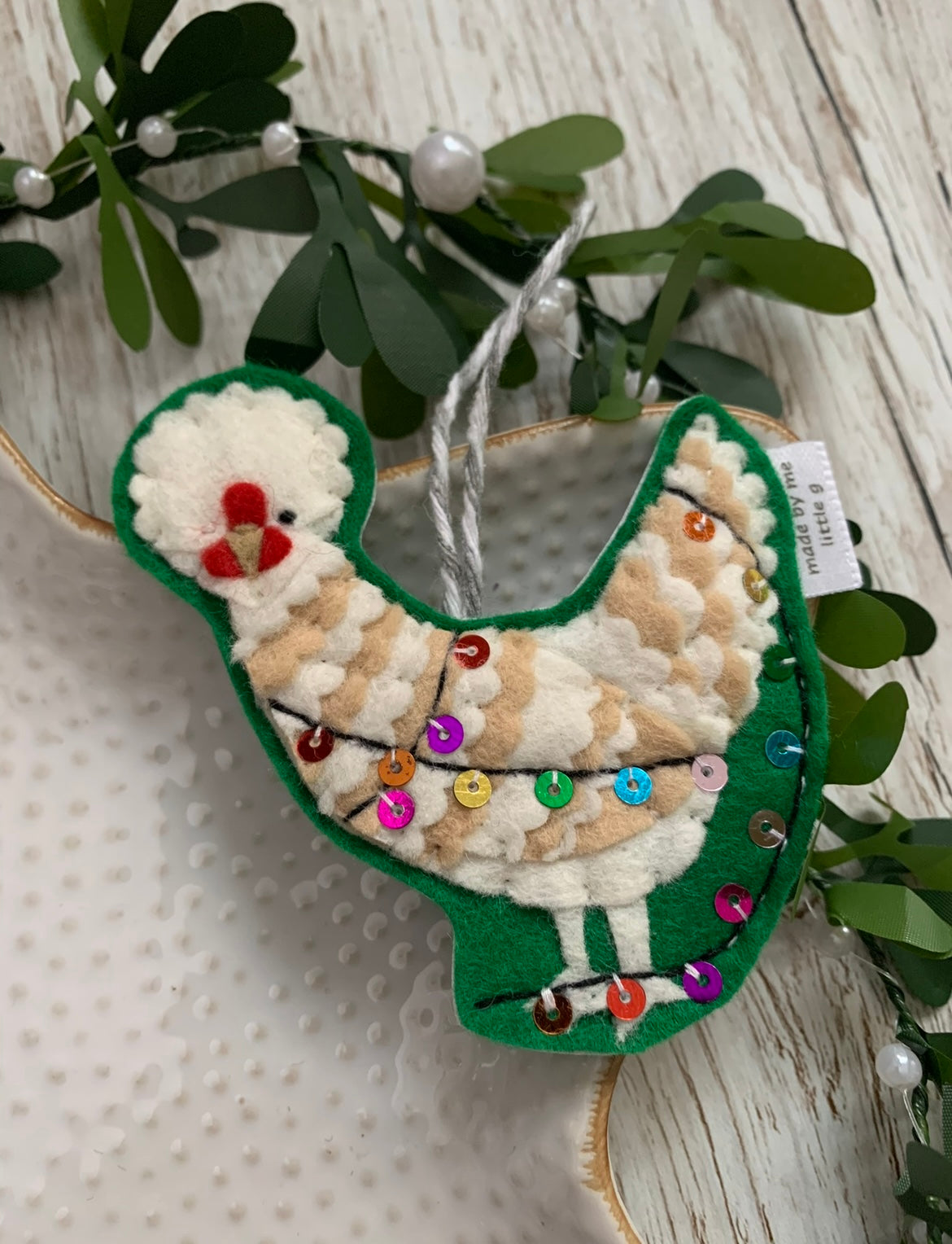 Pet Christmas tree decoration in Christmas lights