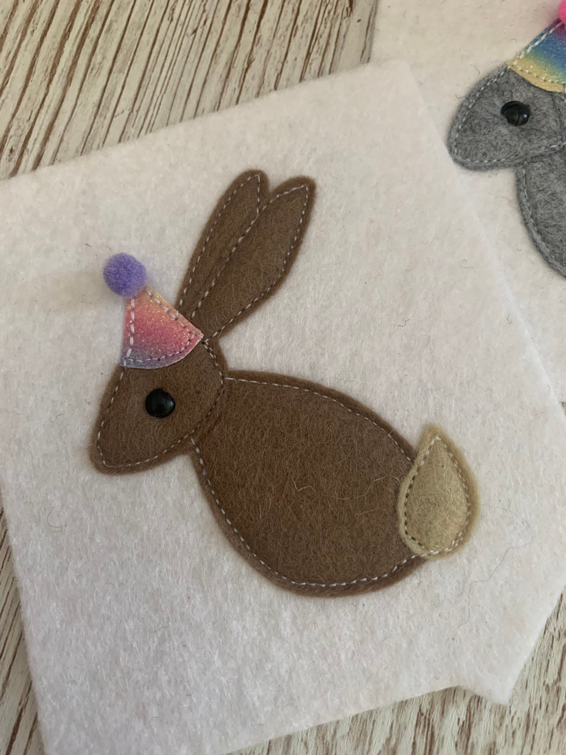 Rabbit birthday badge, PLEASE READ INFO, personalised rabbit birthday badge, birthday badge