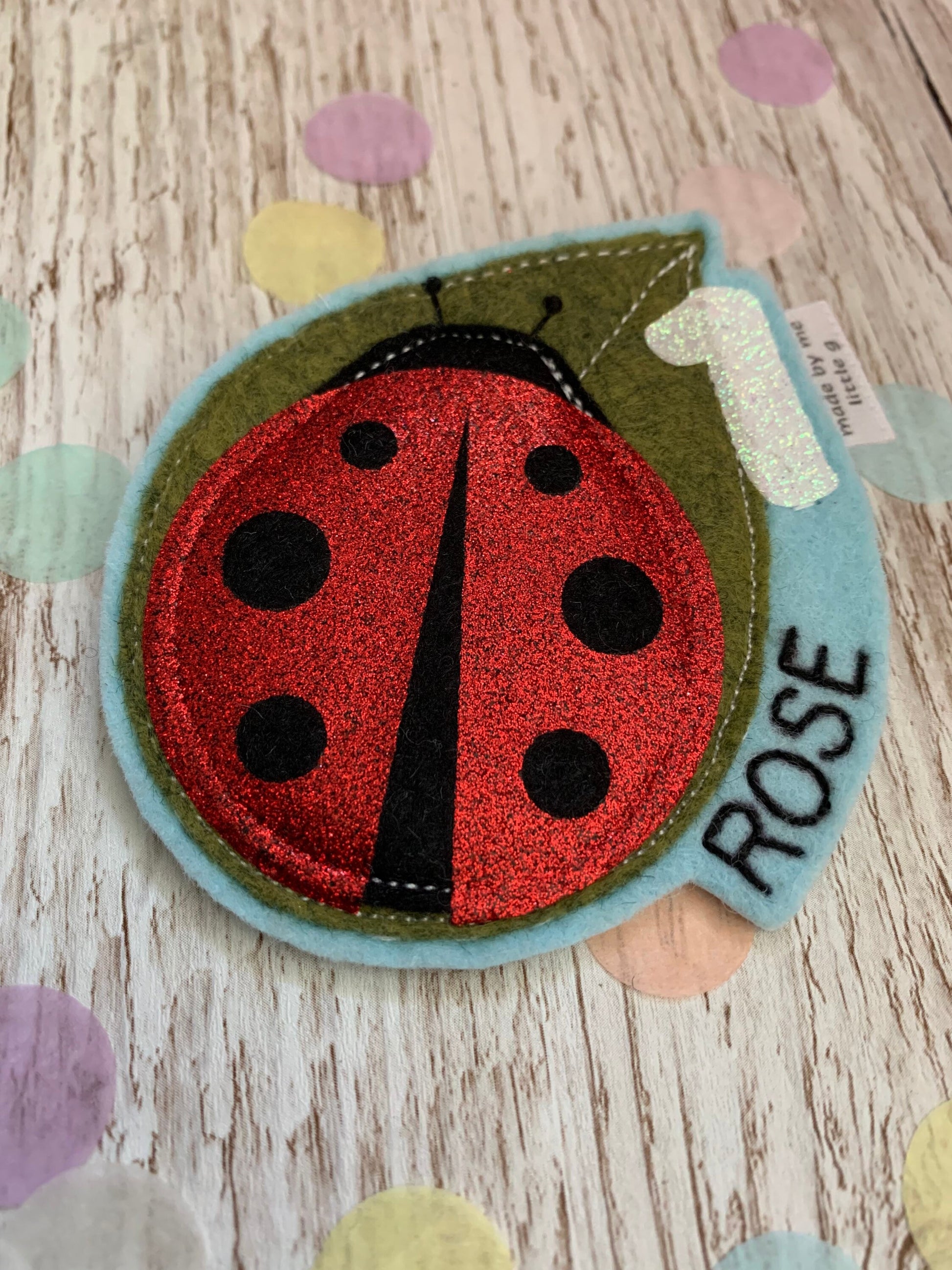 Bumblebee birthday badge, PLEASE READ INFO, personalised ladybird birthday badge, birthday badge