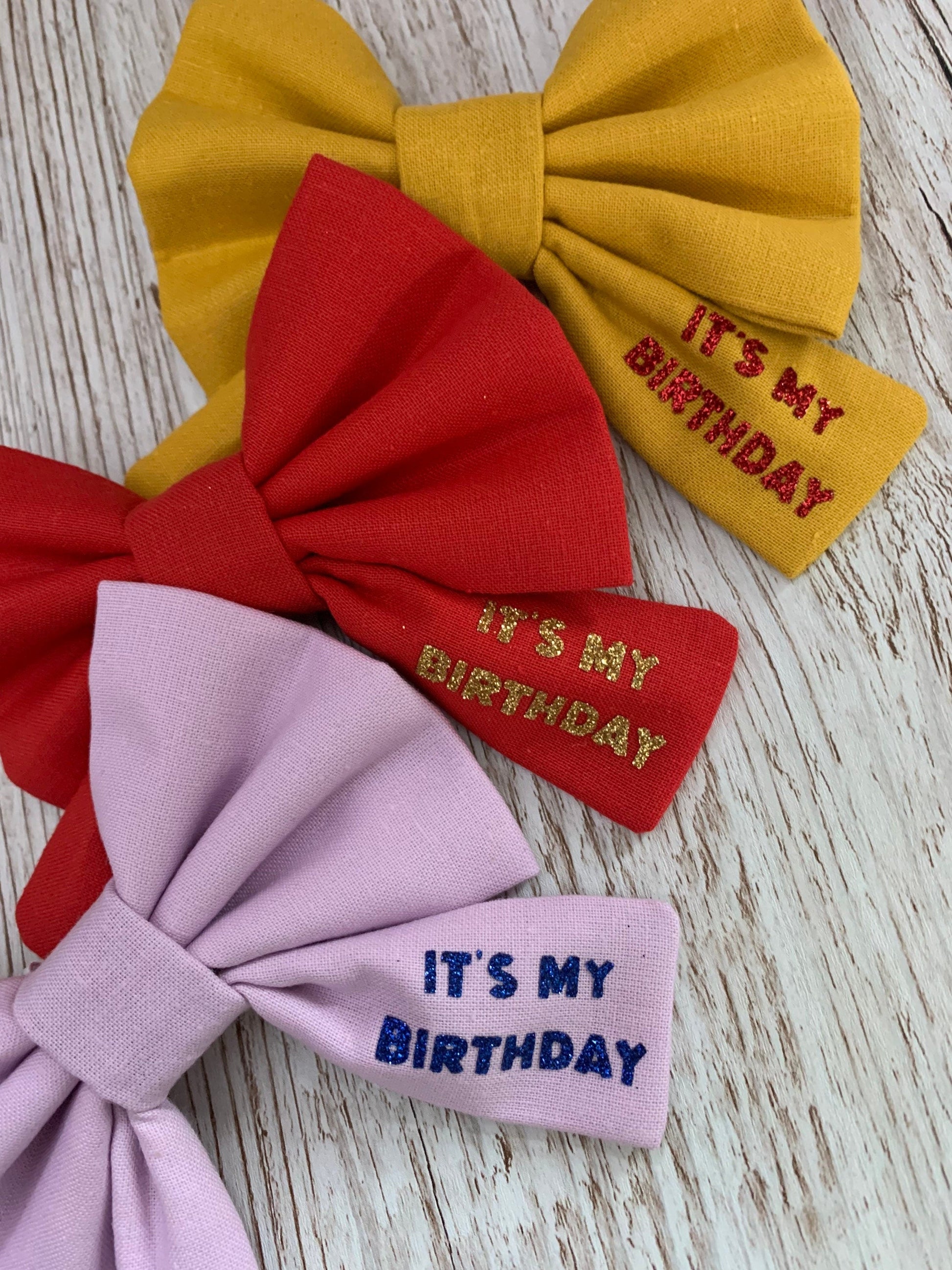 Birthday bow, dog bow, dog birthday bow, it’s my birthday dog bow, dog birthday bow tie, collar bow, pet bow tie