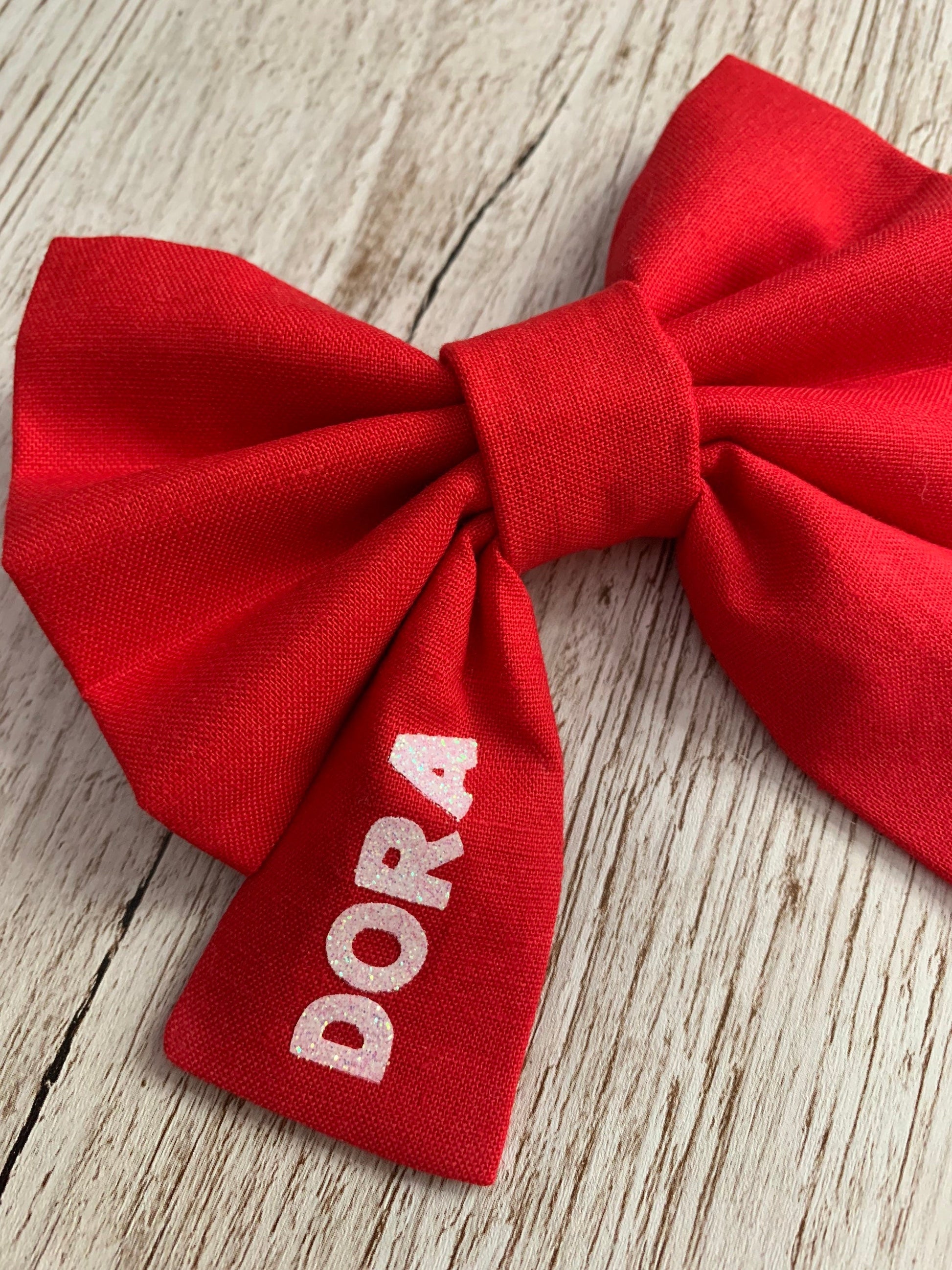 Dog bow, name dog bow, dog bow tie, personalised dog bow, name pet bow, pet bow, pet bow tie