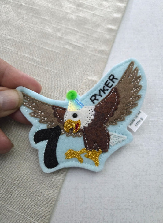 Eagle birthday badge
