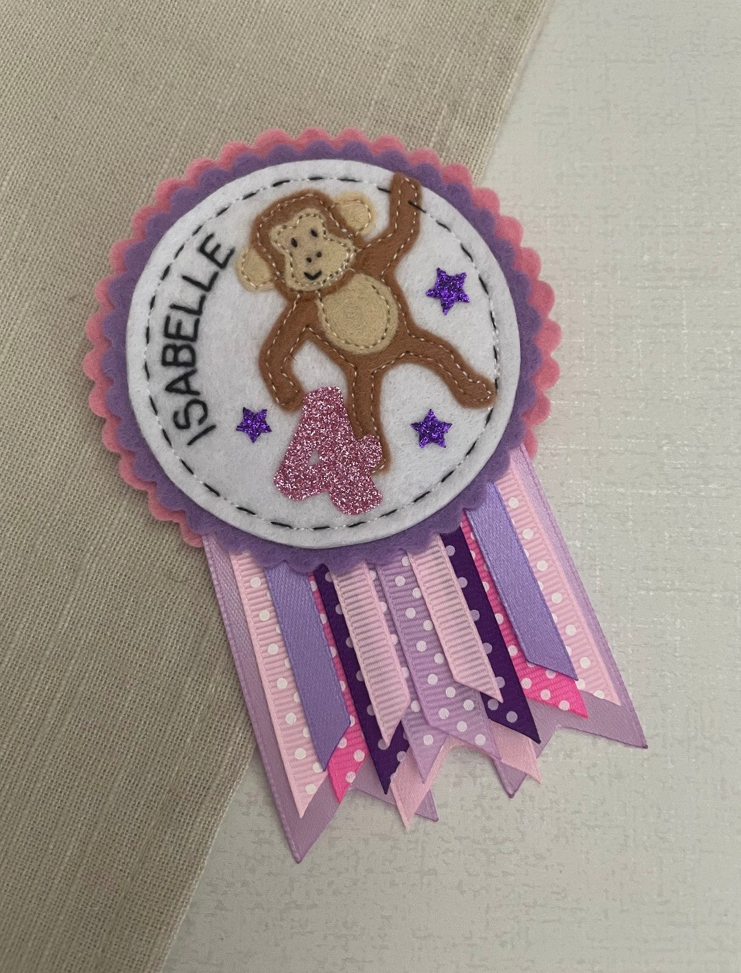 Custom Animal Birthday Rosette