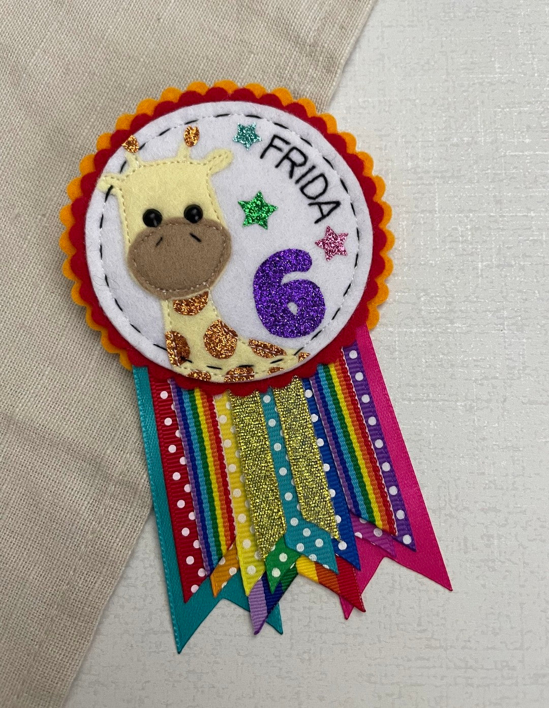 Custom Animal Birthday Rosette