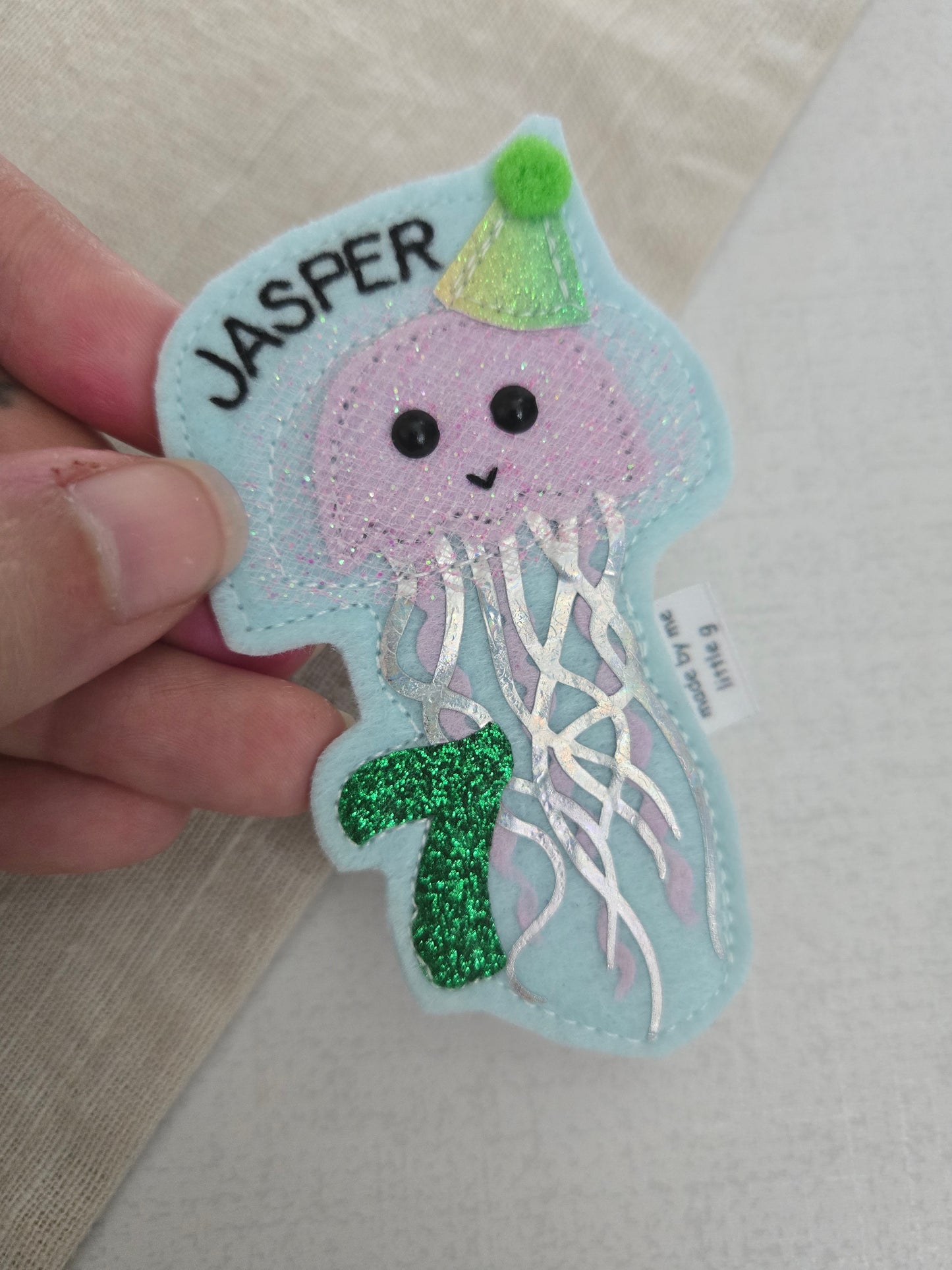 Jellyfish birthday badge