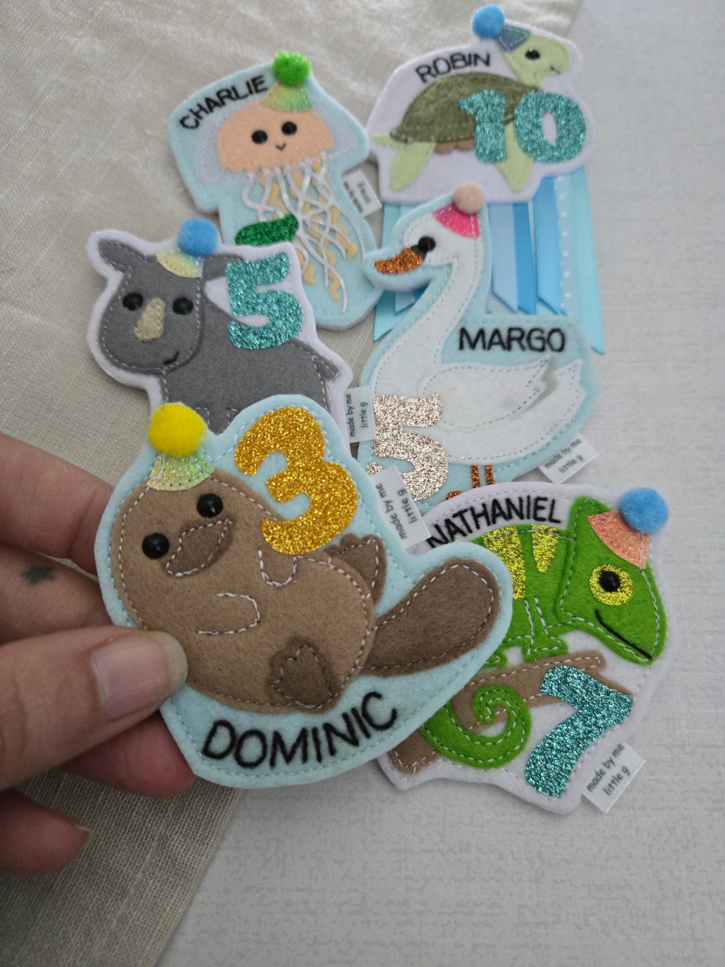 Duckbilledplatypus birthday badge