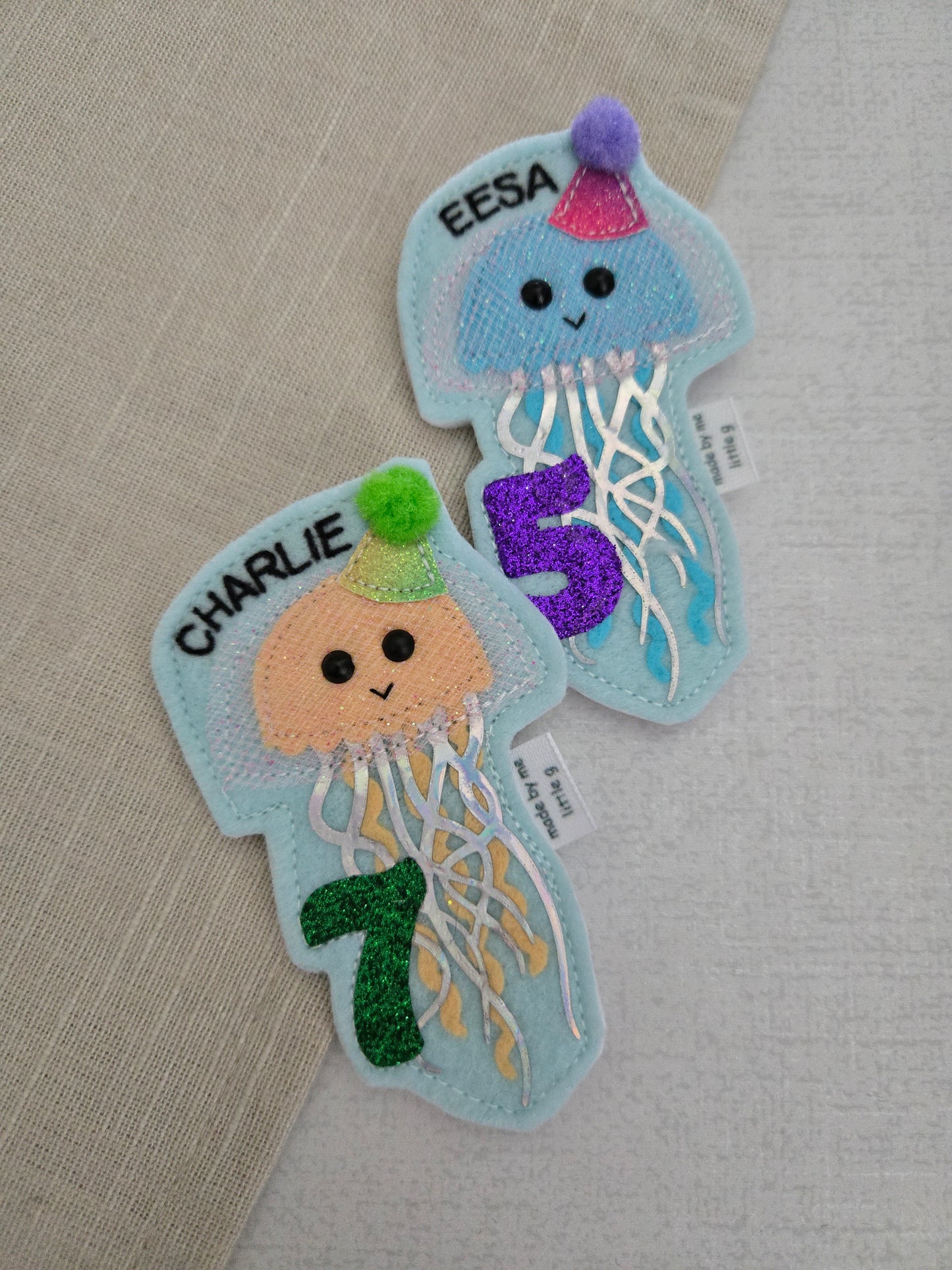 Jellyfish birthday badge