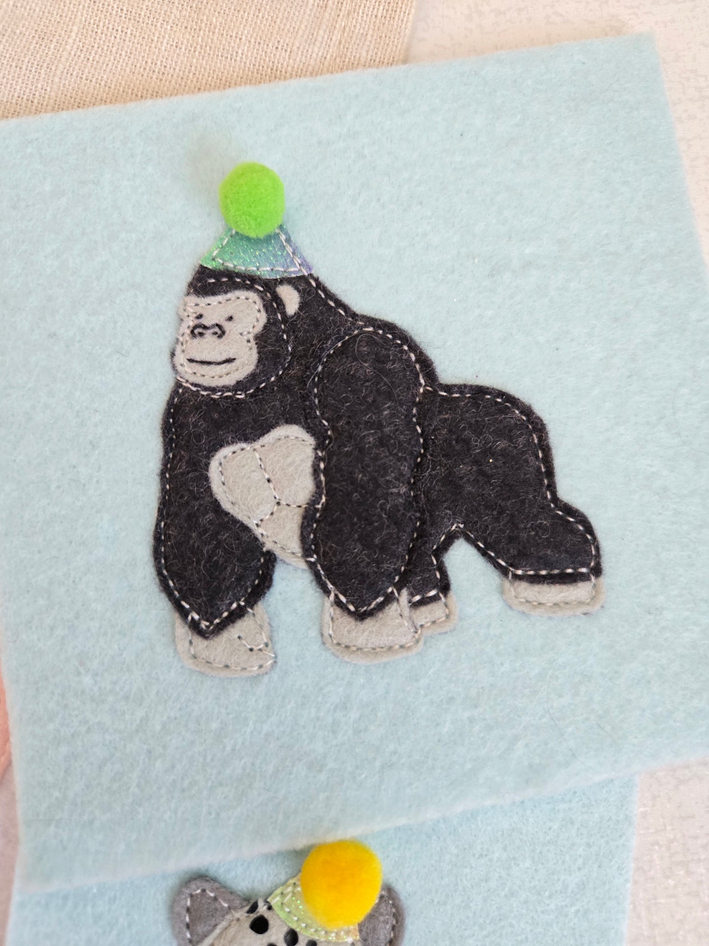 Gorilla birthday badge