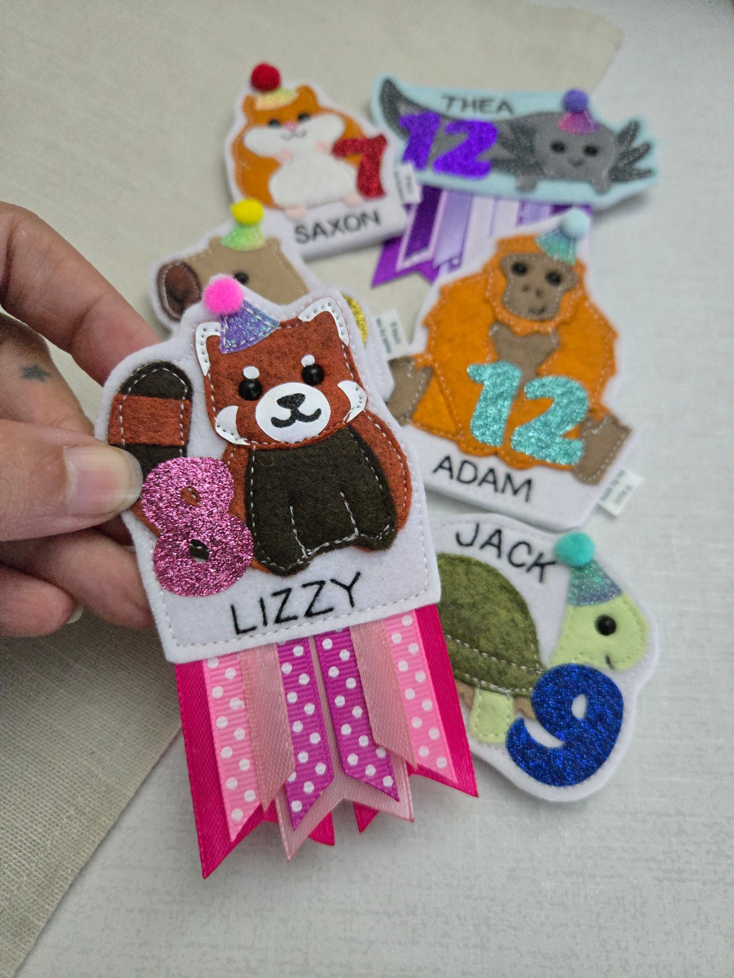 Red Panda birthday badge