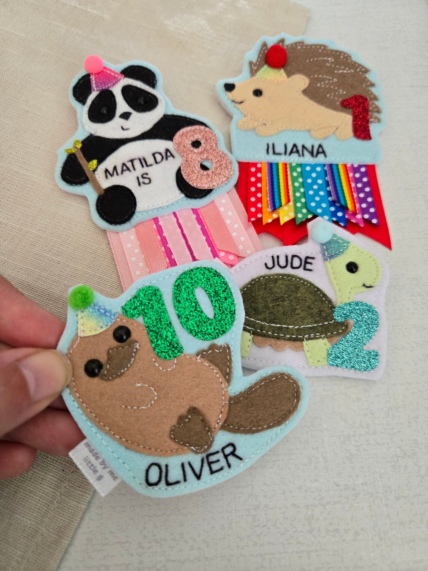 Duckbilledplatypus birthday badge