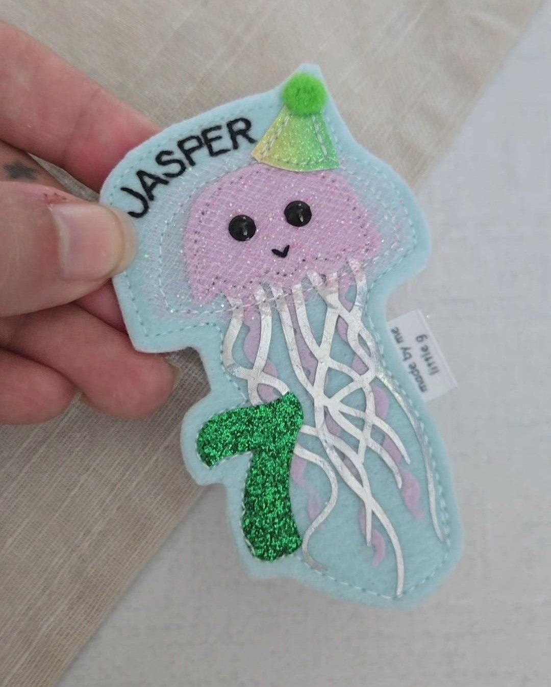 Jellyfish birthday badge