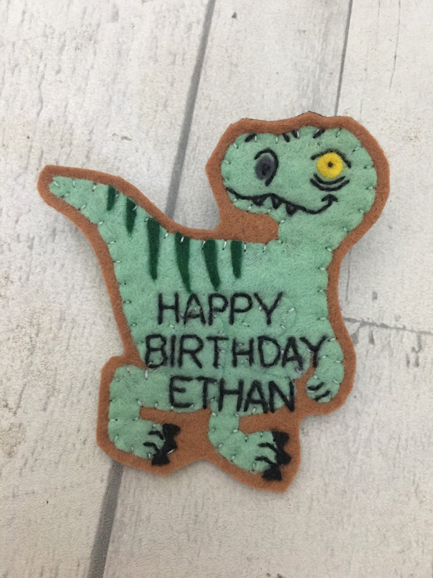 Dinosaur birthday badge, birthday badge, dino birthday badge, personalised birthday badge
