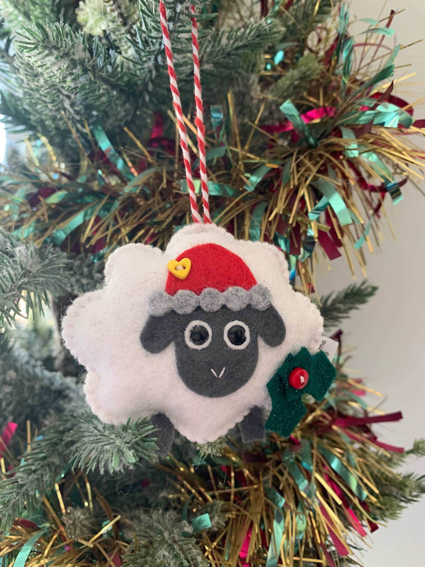 Sheep Christmas tree decoration – Made By Me Little G