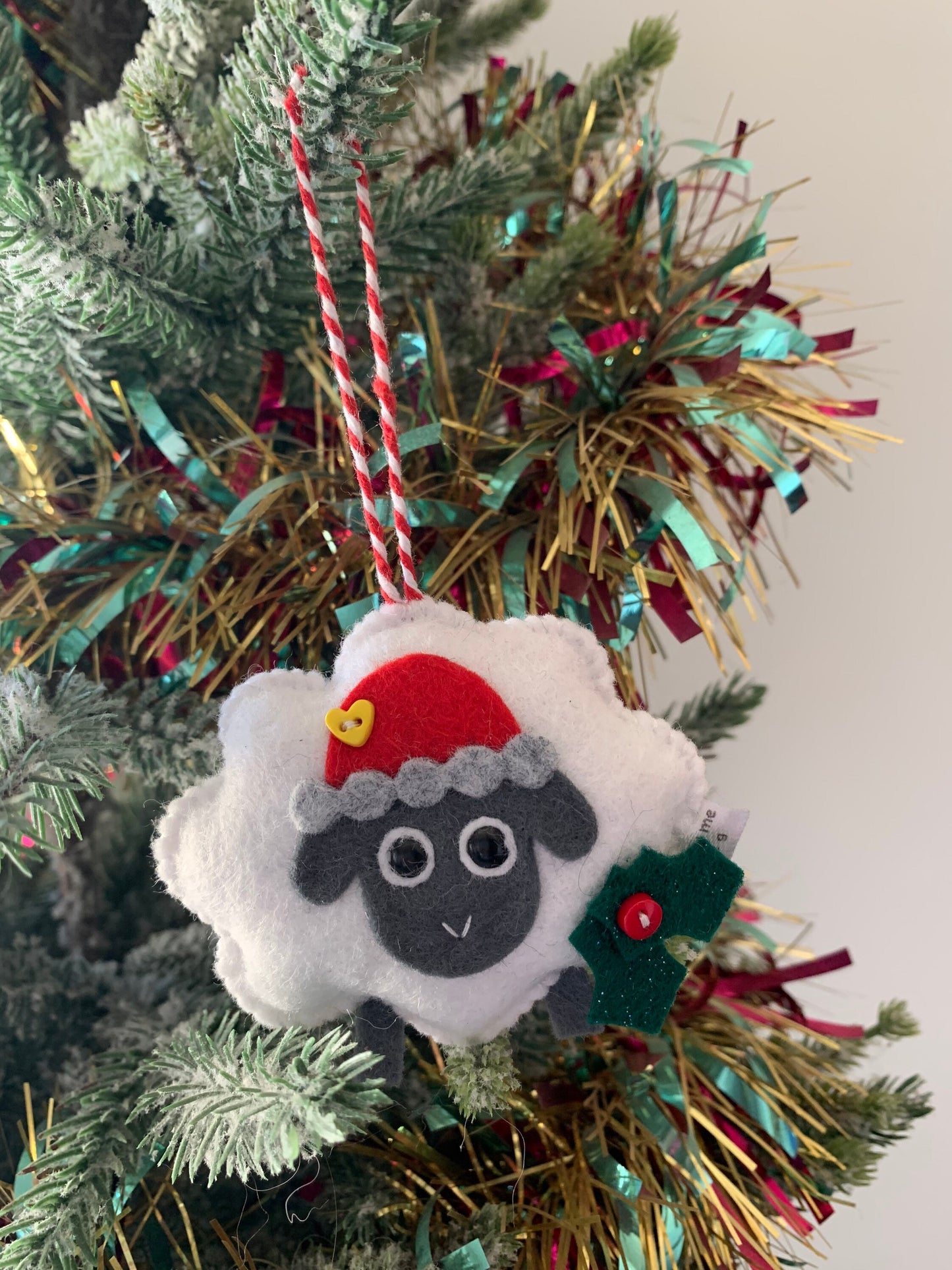 Sheep Christmas tree decoration – Made By Me Little G