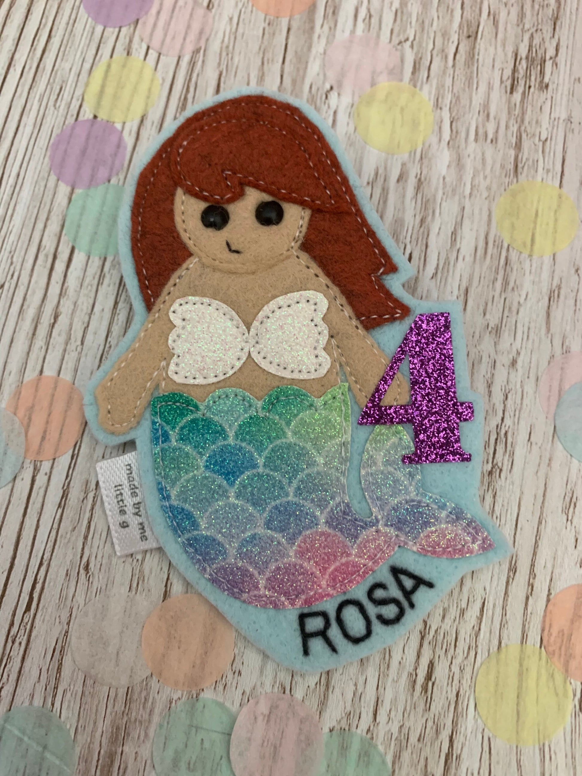 Mermaid birthday badge, personalised mermaid birthday badge, birthday badge, mermaid birthday,