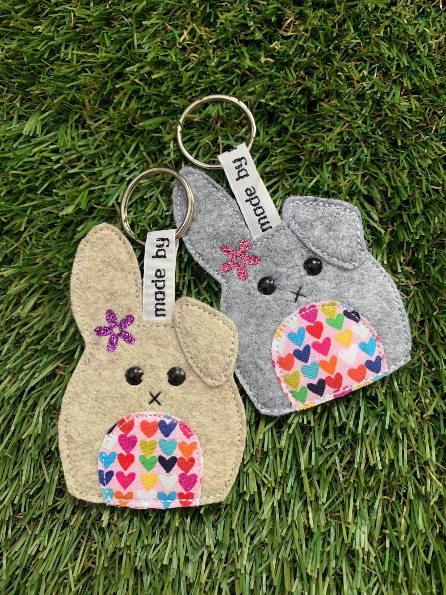 Bunny keyring, rabbit keyring, bunny rabbit keyring, rabbit keychain, bunny keychain, bunny rabbit keychain