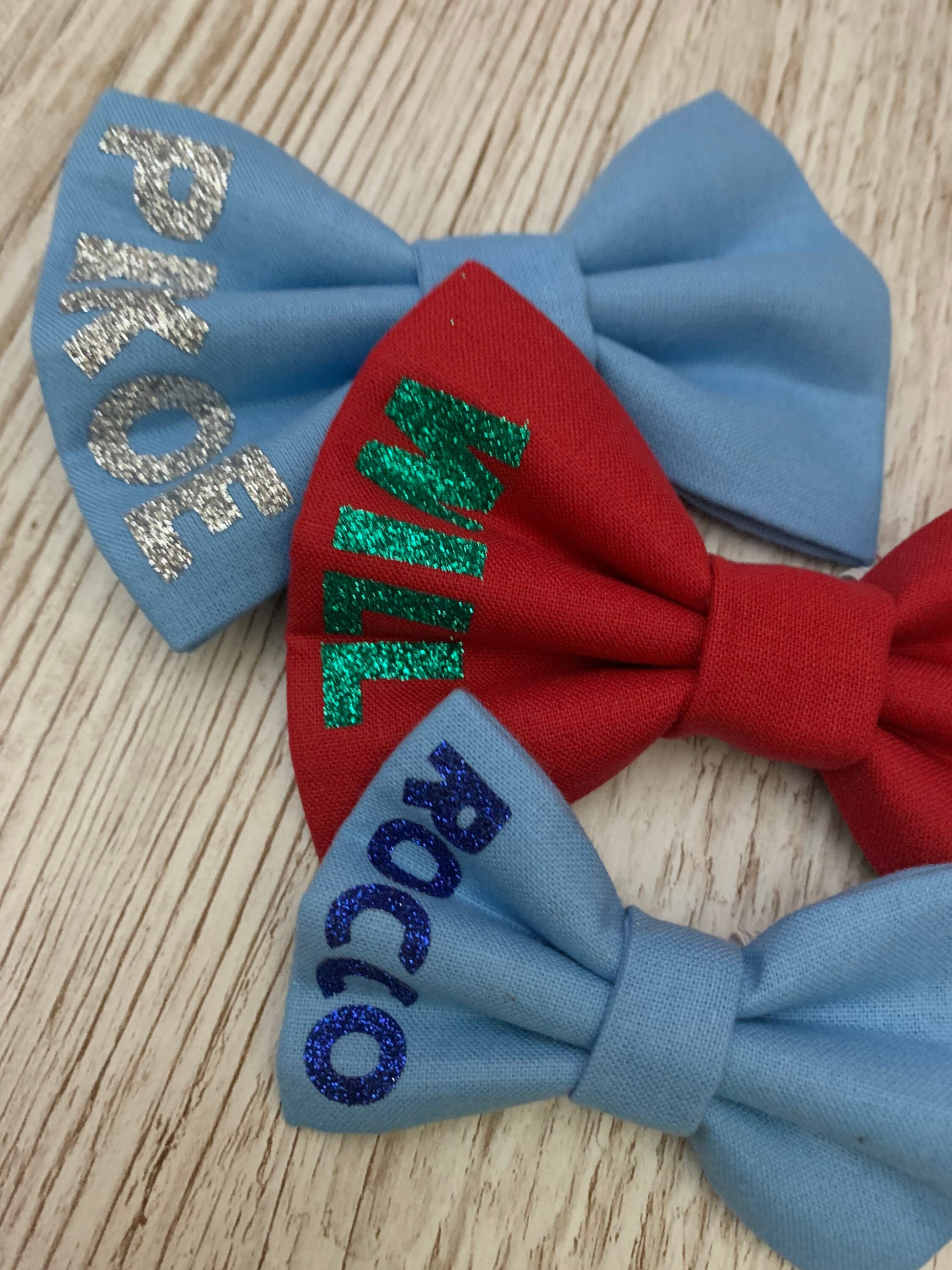Personalised dog bow tie, dog bow, dog bow tie, initial dog bow, initial dog bow tie, collar bow, pet bow tie, pet bow