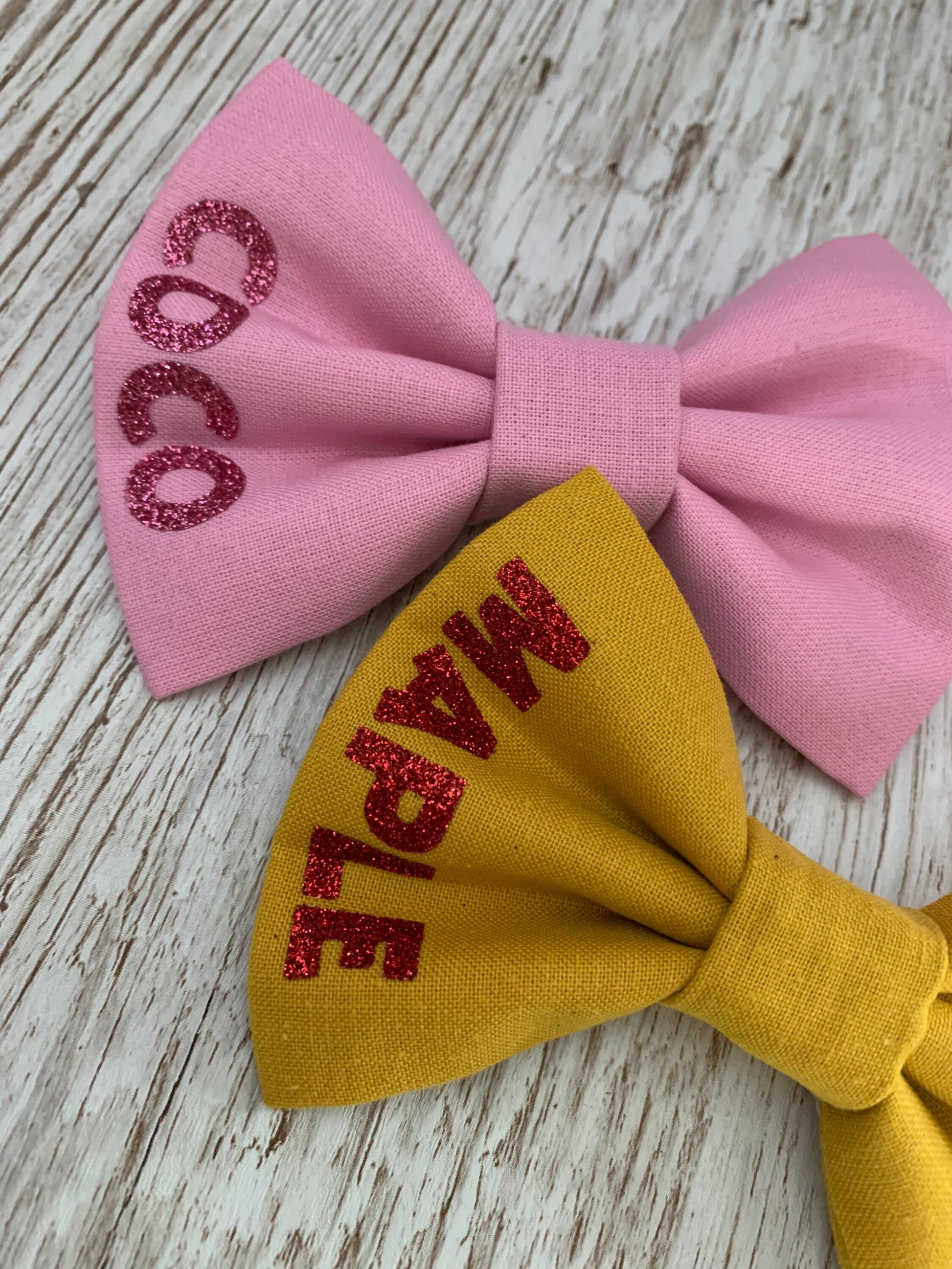 Personalised dog bow tie, dog bow, dog bow tie, initial dog bow, initial dog bow tie, collar bow, pet bow tie, pet bow