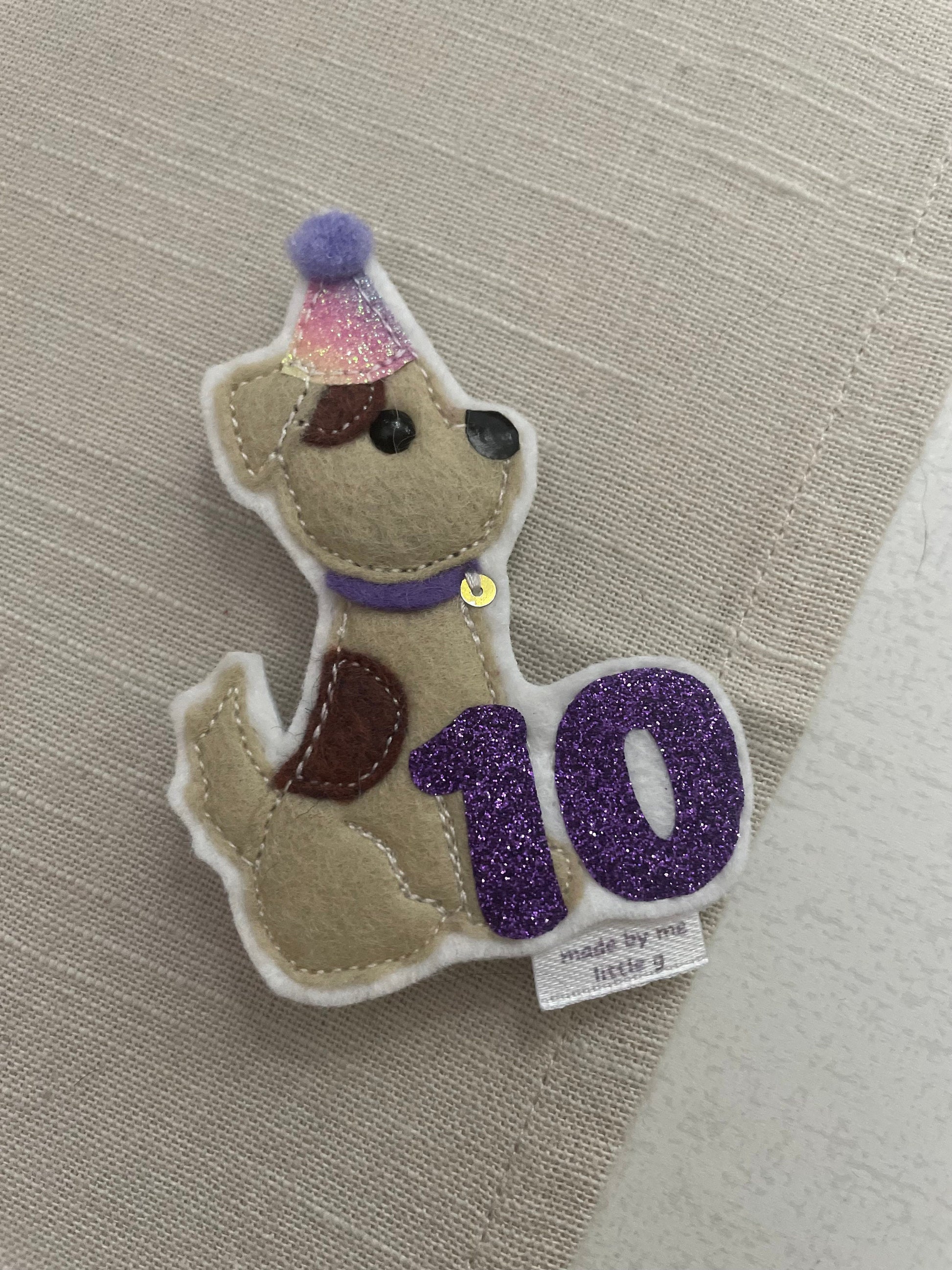 Dog birthday badge, personalised dog birthday badge, birthday badge, dog birthday, dog badge,